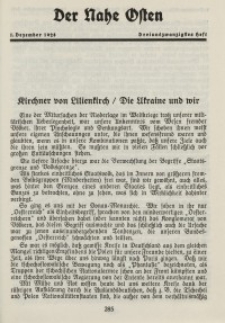 Der Nahe Osten, 1. Dezember 1928, 1. Jahrgang, H. 23