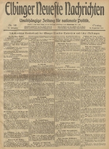 Elbinger Neueste Nachrichten, Nr. 305 Montag 16 Dezember 1912 64. Jahrgang