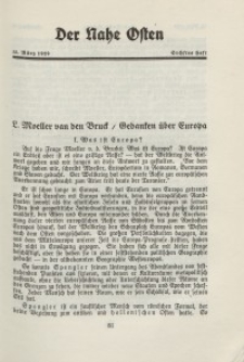 Der Nahe Osten, 15. März 1929, 2. Jahrgang, H. 6