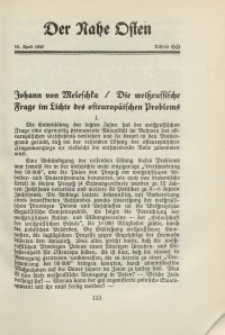 Der Nahe Osten, 15. April 1929, 2. Jahrgang, H. 8
