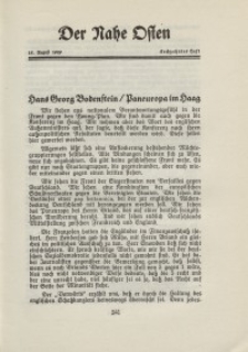 Der Nahe Osten, 15. August 1929, 2. Jahrgang, H. 16