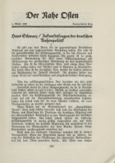 Der Nahe Osten, 1. Oktober 1929, 2. Jahrgang, H. 19