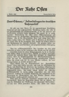Der Nahe Osten, 1. Oktober 1929, 2. Jahrgang, H. 19