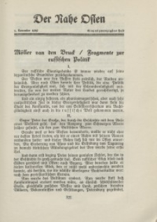 Der Nahe Osten, 1. November 1929, 2. Jahrgang, H. 21