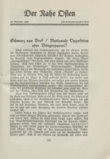 Der Nahe Osten, 15. November 1929, 2. Jahrgang, H. 22