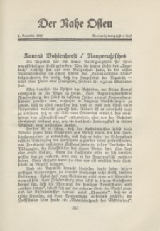 Der Nahe Osten, 1. Dezember 1929, 2. Jahrgang, H. 23