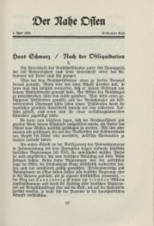 Der Nahe Osten, 1. April 1930, 3. Jahrgang, H. 7