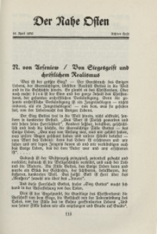 Der Nahe Osten, 15. April 1930, 3. Jahrgang, H. 8