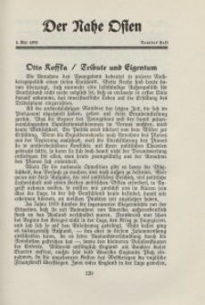 Der Nahe Osten, 1. Mai 1930, 3. Jahrgang, H. 9