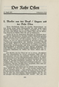 Der Nahe Osten, 15. August 1930, 3. Jahrgang, H. 16