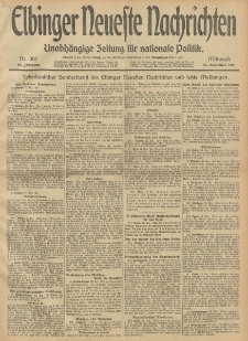 Elbinger Neueste Nachrichten, Nr. 307 Mittwoch 18 Dezember 1912 64. Jahrgang