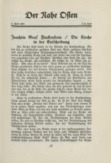 Der Nahe Osten, 1. April 1931, 4. Jahrgang, H. 7-8