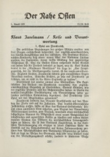Der Nahe Osten, 1. August 1931, 4. Jahrgang, H. 15-16