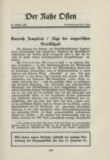 Der Nahe Osten, 15. Oktober 1931, 4. Jahrgang, H. 21