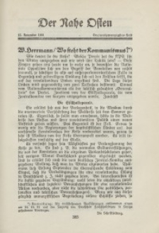 Der Nahe Osten, 15. Novemver 1931, 4. Jahrgang, H. 23