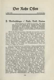 Der Nahe Osten, 1. April 1932, 5. Jahrgang, H. 7