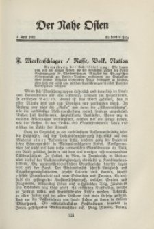 Der Nahe Osten, 1. April 1932, 5. Jahrgang, H. 7