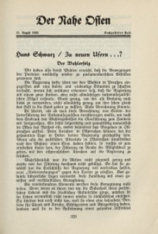 Der Nahe Osten, 15. August 1932, 5. Jahrgang, H. 16