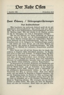 Der Nahe Osten, 1. September 1932, 5. Jahrgang, H. 17