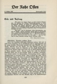 Der Nahe Osten, 15. Oktober 1932, 5. Jahrgang, H. 20