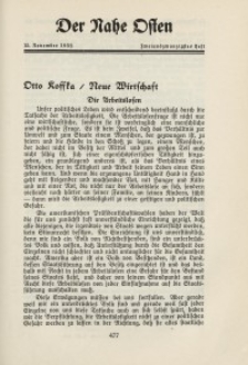 Der Nahe Osten, 15. November 1932, 5. Jahrgang, H. 22