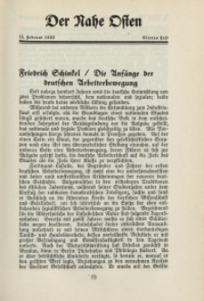 Der Nahe Osten, 15. Februar 1933, 6. Jahrgang, H. 4