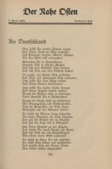 Der Nahe Osten, 1. April 1933, 6. Jahrgang, H. 7