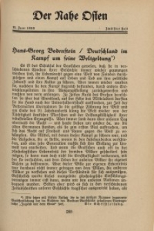 Der Nahe Osten, 15. Juni 1933, 6. Jahrgang, H. 12