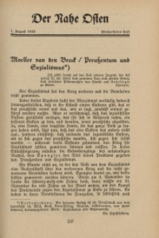Der Nahe Osten, 1. August 1933, 6. Jahrgang, H. 15