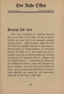 Der Nahe Osten, 1. Dezember 1933, 6. Jahrgang, H. 23