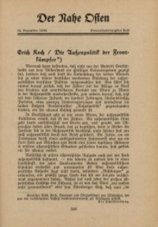 Der Nahe Osten, 15. Dezember 1933, 6. Jahrgang, H. 24