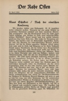 Der Nahe Osten, 15. April 1934, 7. Jahrgang, H. 8