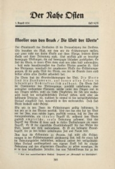 Der Nahe Osten, 1. August 1934, 7. Jahrgang, H. 14-15
