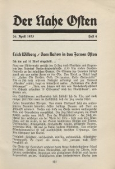 Der Nahe Osten, 20. April 1935, 8. Jahrgang, H. 4