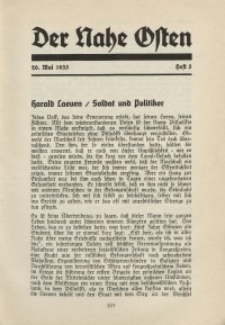 Der Nahe Osten, 20. Mai 1935, 8. Jahrgang, H. 5