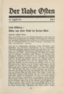 Der Nahe Osten, 20. August 1935, 8. Jahrgang, H. 8