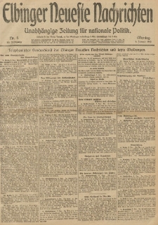 Elbinger Neueste Nachrichten, Nr. 5 Montag 6 Januar 1913 65. Jahrgang