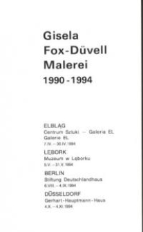 Gisela Fox-Düvell: Malerei 1990-1994 – katalog