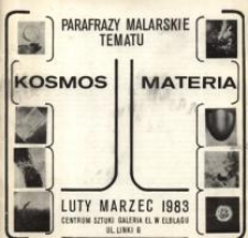 Parafrazy malarskie tematu „Kosmos-Materia” - folder