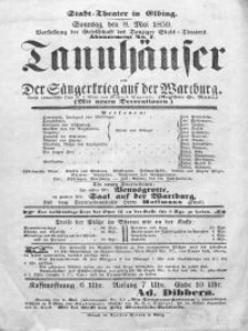 Tannhäuser und der Sängerkrieg auf der Wartburg - Richard Wagner