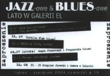 Jazz-owe & Blues-owe lato w Galerii EL – zaproszenie na koncerty