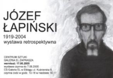 Józef Łapiński (1919-2004): wystawa retrospektywna - zaproszenie