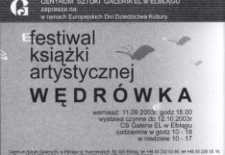 VII Międzynarodowy Festiwal Książki Artystycznej: „Wędrówka” – zaproszenie na wystawę