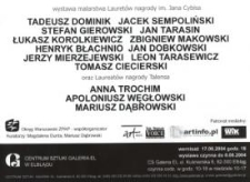 Wystawa malarstwa Laureatów nagrody im. Jana Cybisa – zaproszenie