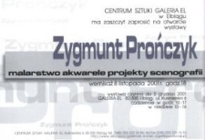 Zygmunt Prończyk: malarstwo, akwarele, projekty scenografii – zaproszenie na wystawę