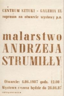 Andrzej Strumiłło: malarstwo – zaproszenie na wystawę