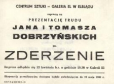 Jan i Tomasz Dobrzyńscy: „Zderzenie” – zaproszenie na wystawę
