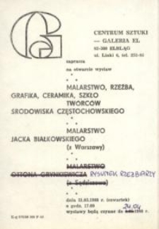 Wystawy w Galerii El – zaproszenie