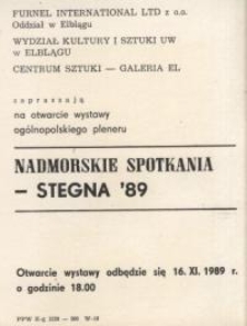Stegna ’89: „Nadmorskie Spotkania”– zaproszenie na wystawę