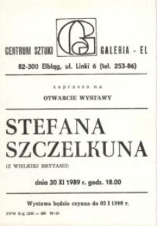 Stefan Szczelkun in der Galerie El - Einladung zur Ausstellung